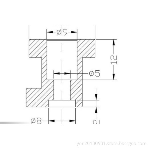 5# Round Feet Hold Downs for PCB Wave Solder Pallets